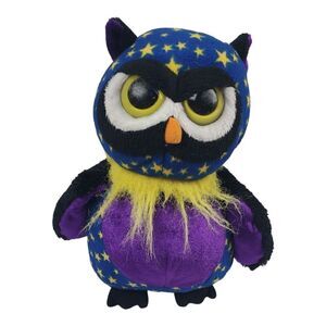 Ganz Webkinz Midnight Owl Plush No Code Stuffed Animal Toy Doll Stars Halloween